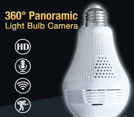 CCTV Camera Bulb Wifi 360 Fisheye Panaromic for sale