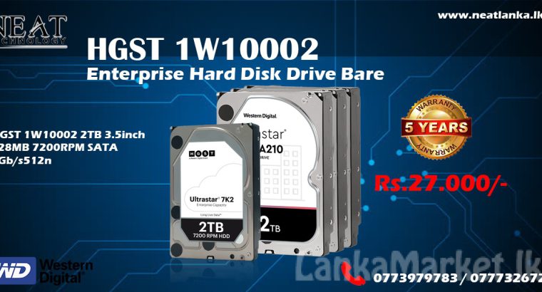 HGST 1W10002 HARD DRIVE