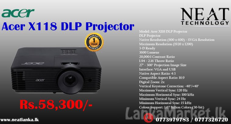 Acer X118 DLP Projector