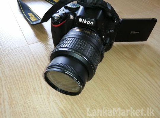 Nikon D5100 DSLR camera with Nikkor 18 – 55mm lens (camera sri lanka)