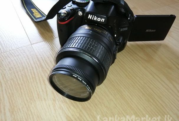 Nikon D5100 DSLR camera with Nikkor 18 – 55mm lens (camera sri lanka)