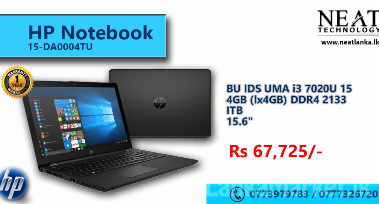 HP Notebook 15-DA0004TU