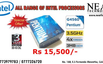 Intel G4560 Pentium Processor LGA1151 (3.5 GHZ,3MB Cache)