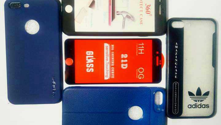 Apple 7/8 Plus 4 Backcover with 21D Tempered Glass