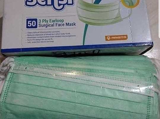 Disposable 3 Ply face mask imported