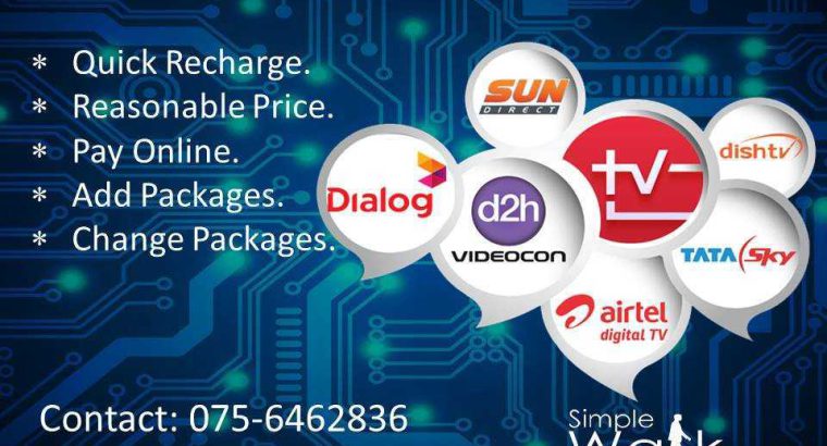 TV Recharge – Videocorn/ Sundirect/ DishTv