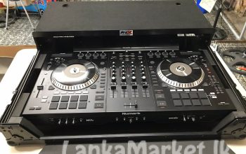 Numark NS7III | 4-Channel Motorized DJ Controller & Mixer with Screens and free Remix/Sampling Program downloads