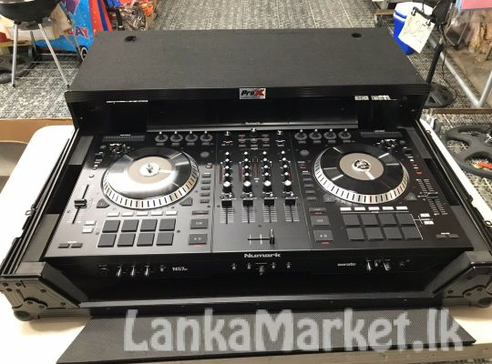Numark NS7III | 4-Channel Motorized DJ Controller & Mixer with Screens and free Remix/Sampling Program downloads