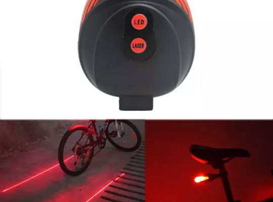 MTB Road Rear Taillight Lamp 5 LED+2 Laser Bicycle reflector Light Cycling Bike Light Safety Warning Night Riding