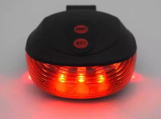 MTB Road Rear Taillight Lamp 5 LED+2 Laser Bicycle reflector Light Cycling Bike Light Safety Warning Night Riding