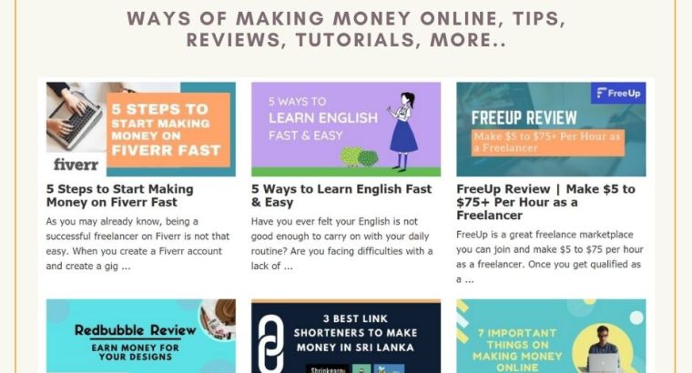 Fully Designed Website for Sale