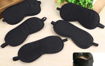 black colour high quilty eye mask