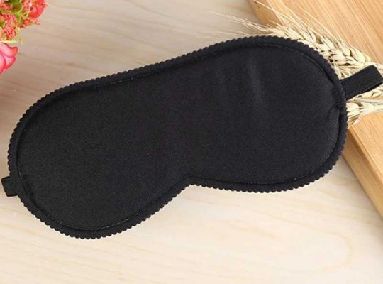 black colour high quilty eye mask