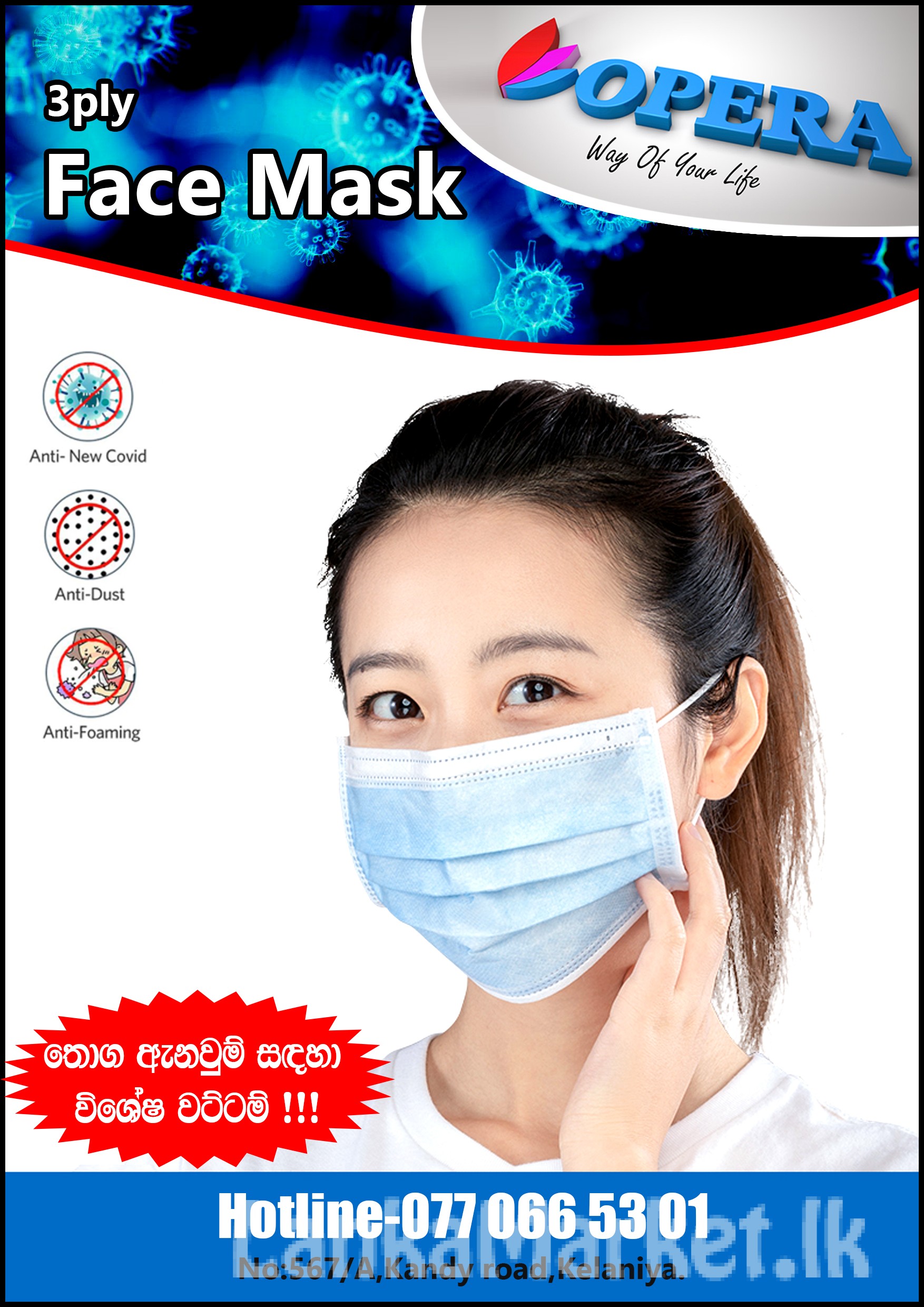 3 ply Face mask