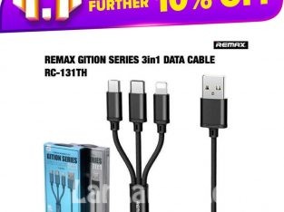 3 in 1 charge Cable / 3 in 1 charge Data Cable – Remax RC-131TH Gition Series 3in1 Data Cable