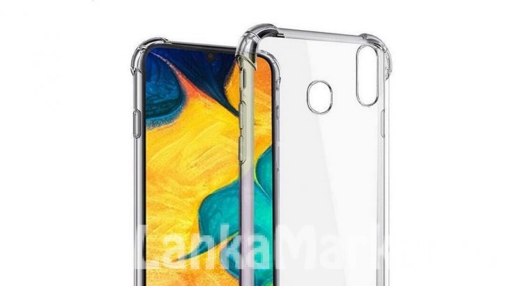 Samsung A30S Anti Burst Back Cover / Anti Burst Back Case / Clear Back Cover / Transparent Back Cover / Silicone Back Cover