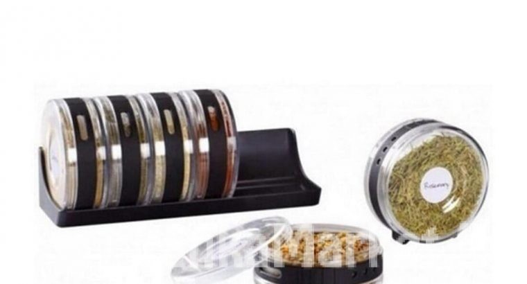 Cylinder Spice Rack 6pcs / Cylindric Spice Rack 6pcs / 6pcs Spice rack