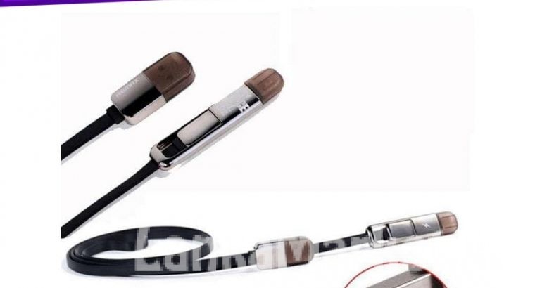 2 in 1 Data Cable / Remax iPhone & Micro Transformers 2 in 1 Data Line High Speed Cable