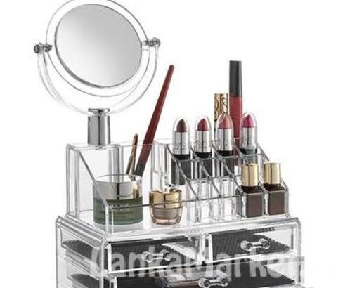 Cosmetic Organizer with Mirror (Makeup / Jewelry Organizer) – 4 Drawer