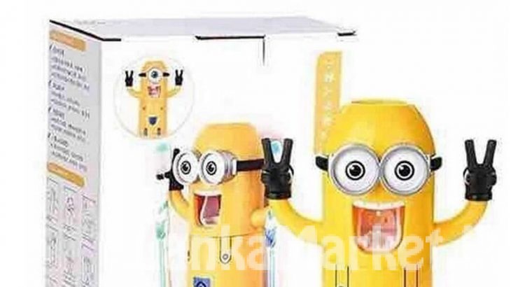 Minion Toothpaste Dispenser / Toothpaste Dispenser / Minion Automatic toothpaste dispenser Toothbrush Holder