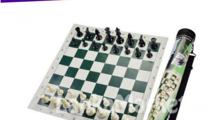 Chess Mat with Bag Cover – Medium (Chess Mat with Bag Cover including Chess Pieces – Medium)