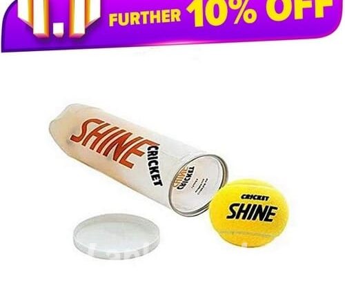 Tennis Ball / Shine Tennis Ball / Cricket Shine Tennis Ball / Shine Tennis Ball tin- (3 Balls / 2Pcs)