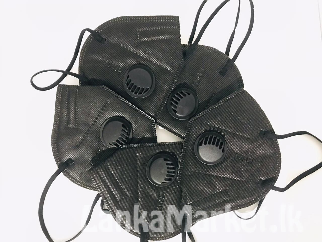 Black KN95 With Filter High Quality Face Masks