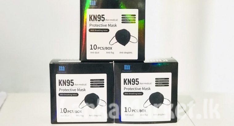 Black KN95 With Filter High Quality Face Masks