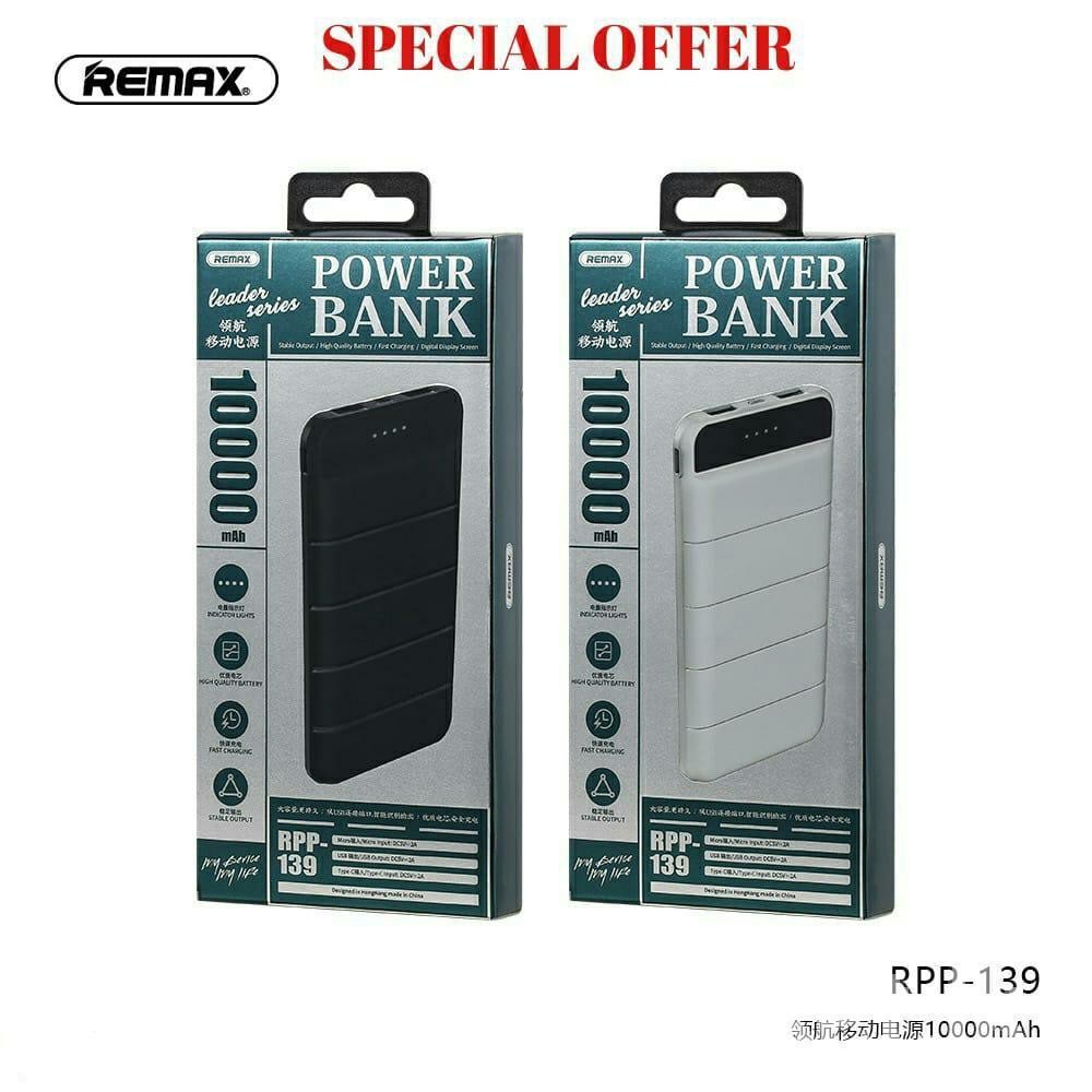 Power Banks / Remax Power Bank / Remax Leader Series Power Bank – 10000mAh Power Bank