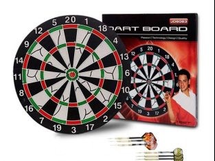 Dart Board / Game – Double Sided – 12  Inches