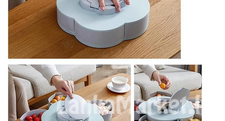 Snacks & Candy Box  Organizer – 5 Pcs – Rotatable Container Flower Petal Shape