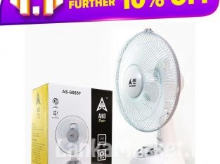 AIKO Rechargeable Fan with USB and  Built in LED Light
