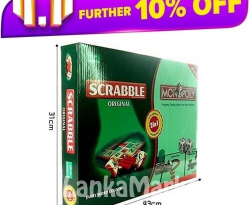 2 In 1 Monopoly & Scrabble – Board Games