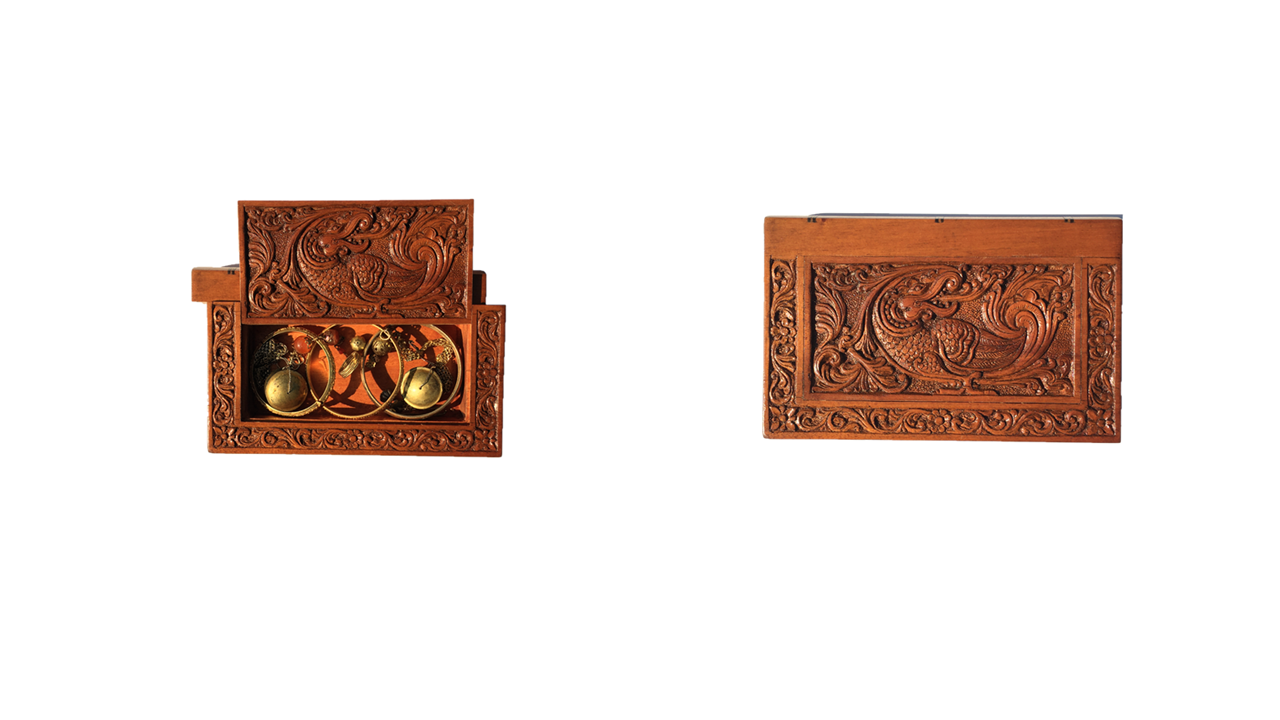 Wood Carving Secret Wood jewelry Box