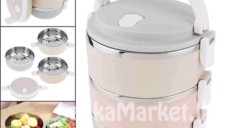 Three layer lunch box