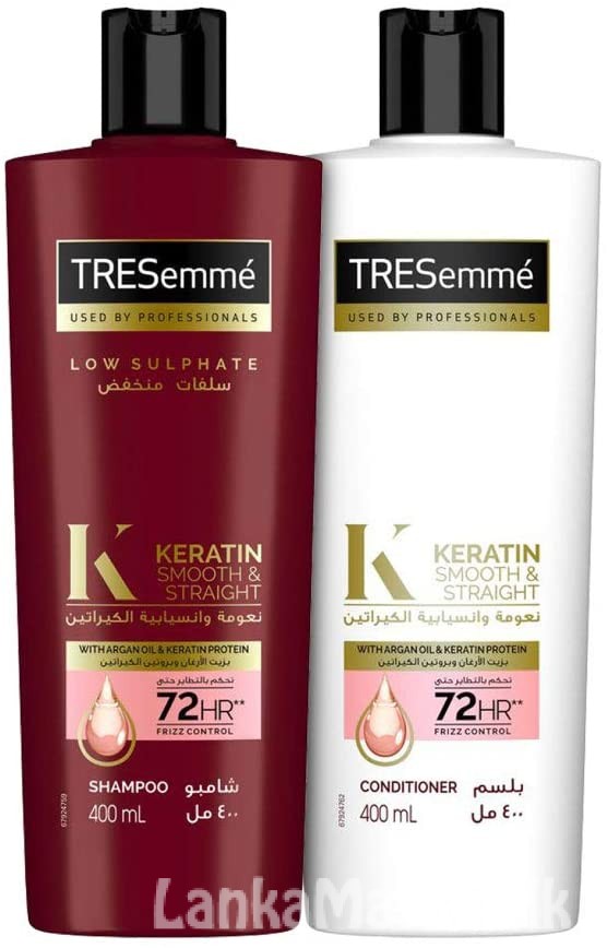 TRESemme Shampoo Keratin 400ml + Tresemme Conditioner Keratin 400ml