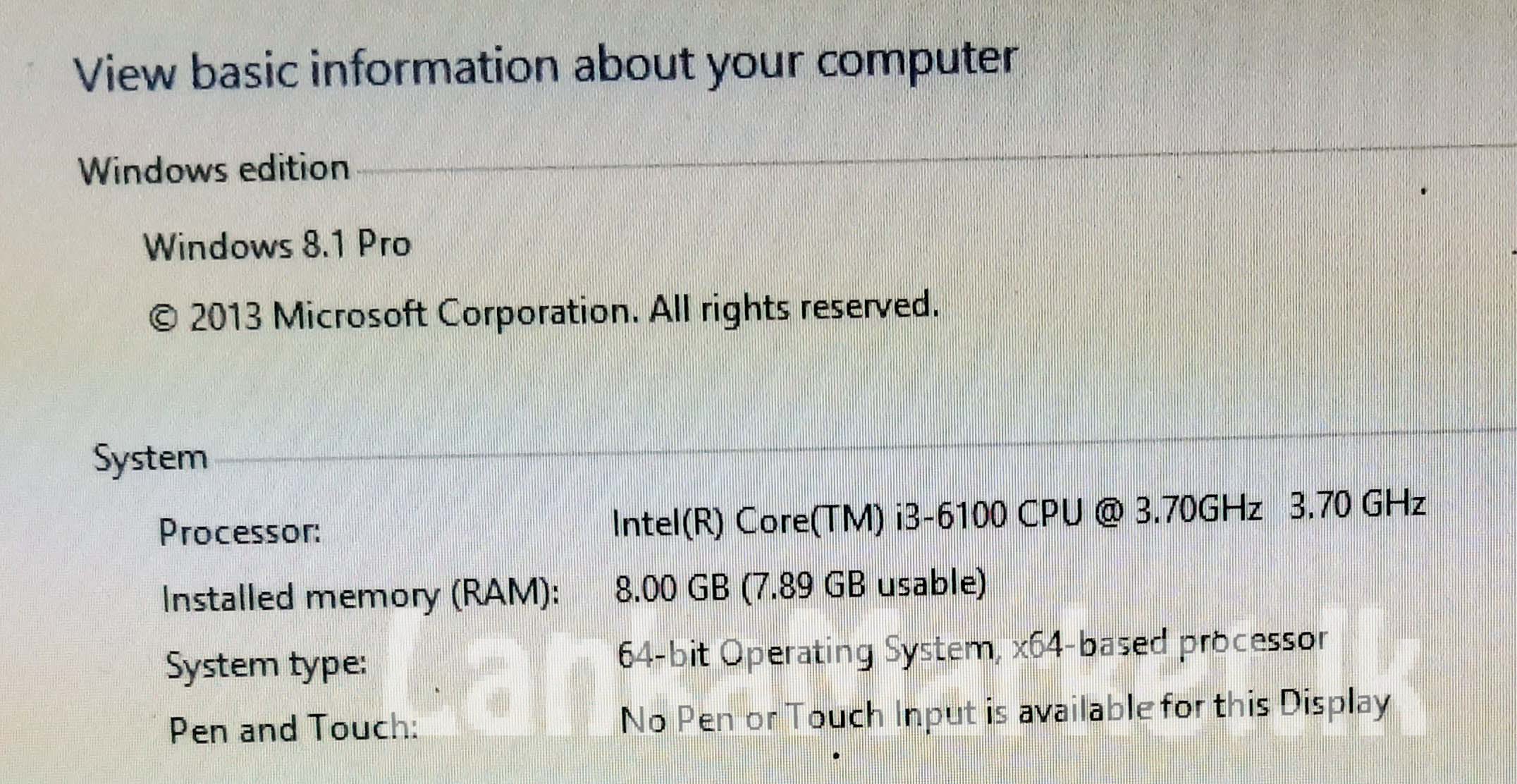 I3 Computer and Dell Monitor