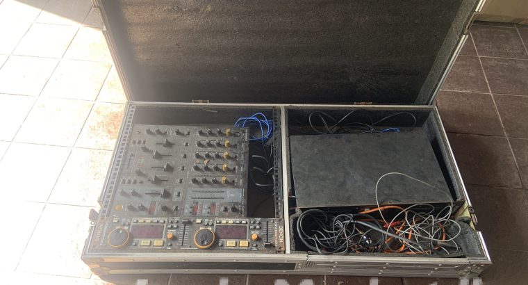 DENON DJ controller with equipment