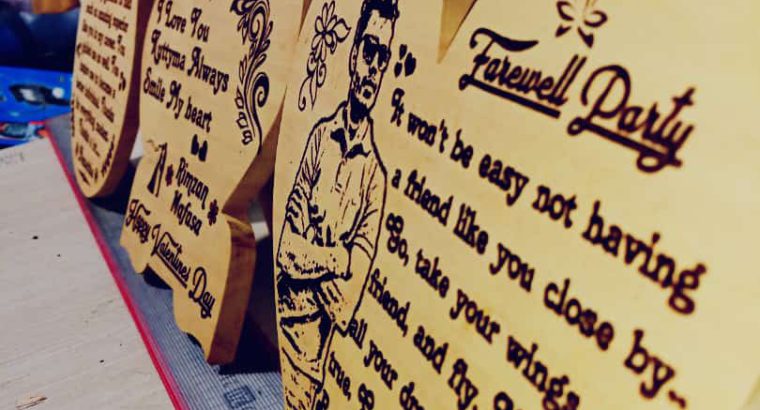 Sublimation Wood Printings..