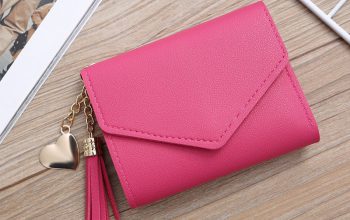 Women wallets cute tassel heart