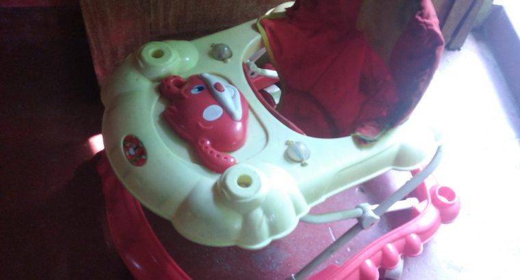 Used Baby Walker, Feeding chair and Stroller