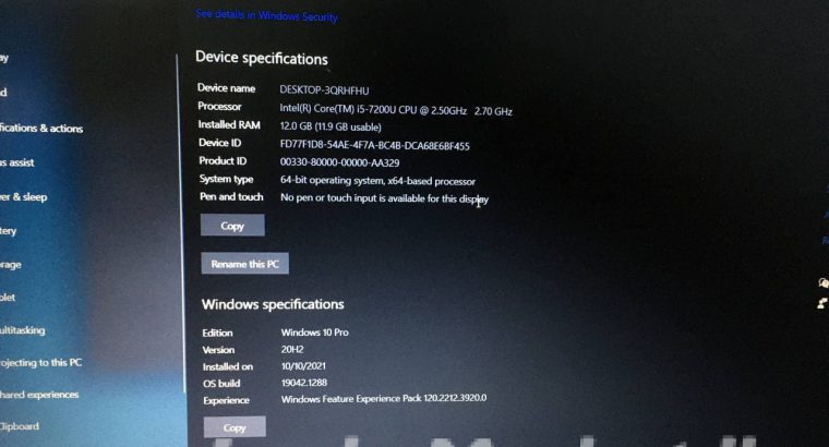 Acer Aspire i5 7th Gen Laptop 12GB RAM