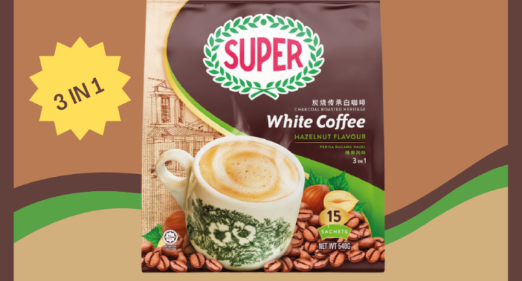 SUPER – Charcoal Roasted Hazelnut White Coffee