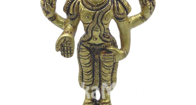 Brass Vishnu Moorthy Statue