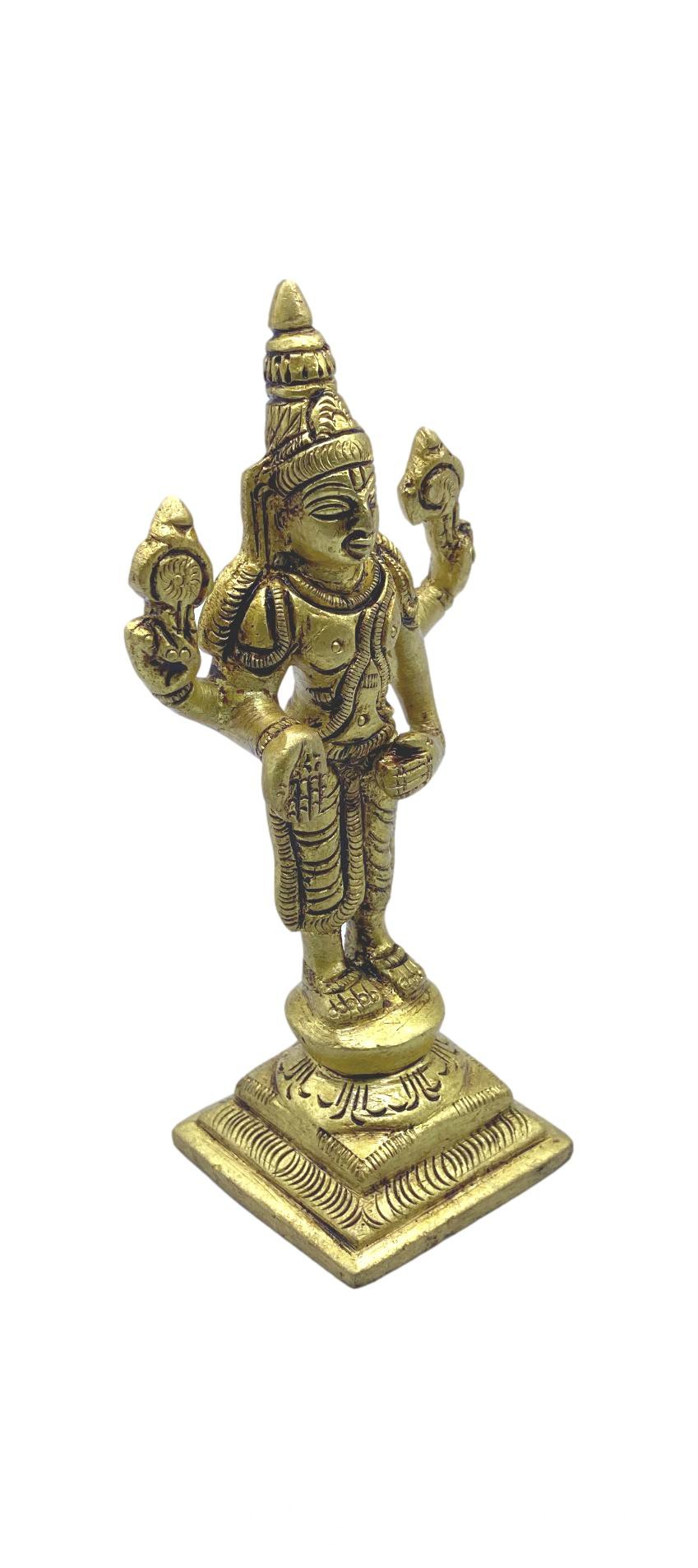 Brass Vishnu Moorthy Statue