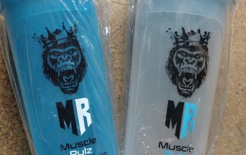 Muscle Rulz protein shake bottles