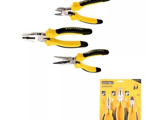 3PCS PLIER SET 6″8″6″ Long Nose 6″ , Crimper Cutter 8″ , Wire Stripper Plier Multifunctional 6″