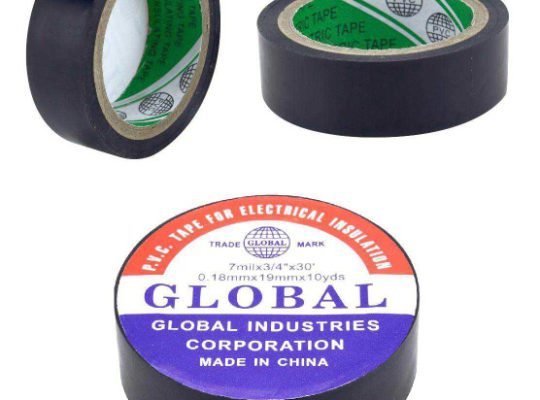 Insulation Tape 2 Pcs Globe Pvc Wire Tape Black