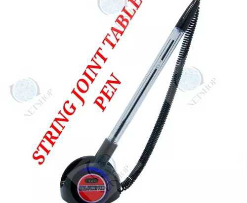 1/2

Table pen Home/Bank/School/Office Desk Ballpoint Pen Black 0.7 String Joint