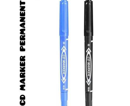 CD/DVD/OHP/ TYRE Permanent Marker Pen Good Quality Dual Tip 0.5/1.0 mm quick drying UF Water Proof